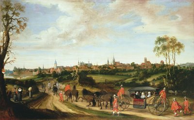The Dutch Envoy Adriaan Pauw arriving at Munster by Gerard ter Borch